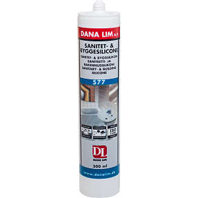 Dana Lim Sanitet- og byggesilicone 577 - transparant