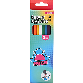 Danpen junior farveblyanter solid 8-pak