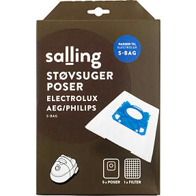 Salling støvsugerposer 5-pak til Electrolux, AEG og Philips