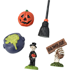 Halloween landskabs tilbehør - flere varianter - assorteret