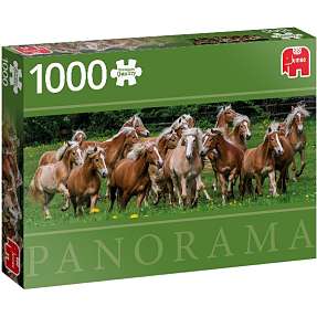 Puslespil Haflinger Horses - 1000 Panorama