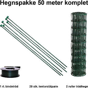 HORTUS havehegnspakke - 50 meter