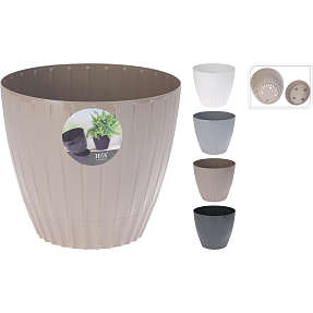 Plastikkrukke 22x19 cm – flere varianter – assorteret