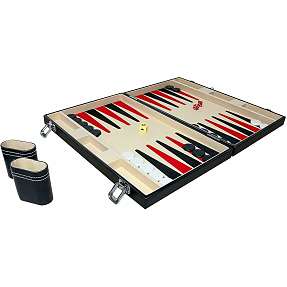 Deluxe Backgammon kuffert