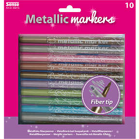 Metalic markers 10 stk.