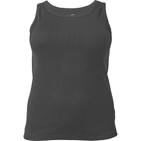 VRS dame rib tanktop str. 48 - sort