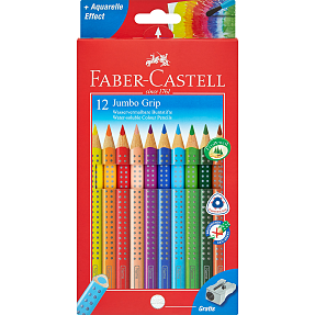 Faber-Castell jumbo grip farveblyanter - 12 stk.