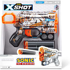 X-Shot Skins Menace Blaster - Mega Sonic Skin