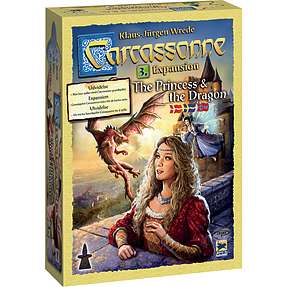Carcassonne the Princess and the Dragon 3. udv. - brætspil