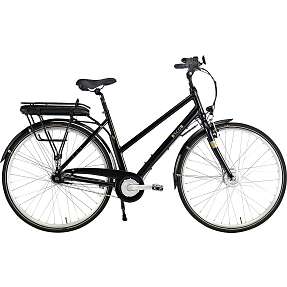 SCO Premium E-City dame elcykel 28" 7 gear 11AH mat 2022 - sort