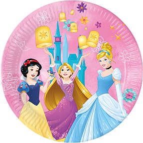 Prinsesse paptallerkener Ø:23 cm 8-pak