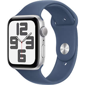 Apple Watch SE (2024) 44 mm GPS L/M - Silver Aluminium Sport Band