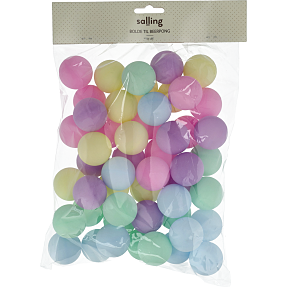 Salling beerpong bolde Ø: 4 cm 50-pak - pastel