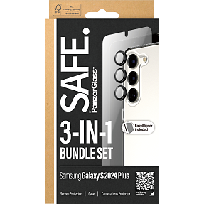 PanzerGlass SAFE 3-i-1 beskyttelsessæt Samsung Galaxy S24 Plus