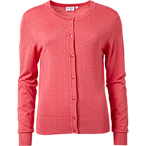 VRS dame cardigan str. M - koral