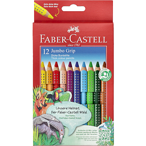 Faber-Castell jumbo grip farveblyanter - 12 stk.
