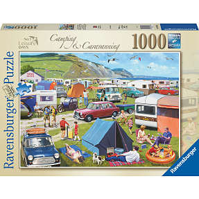 På camping puslespil - 1000 brikker