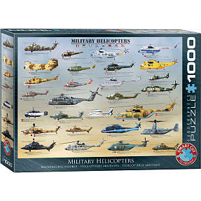 Puslespil Military Helicopters - 1000 brikker
