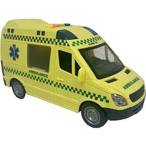 Ambulance med lyd og lys