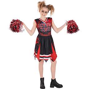 Halloween cheerleader kostume str. 128