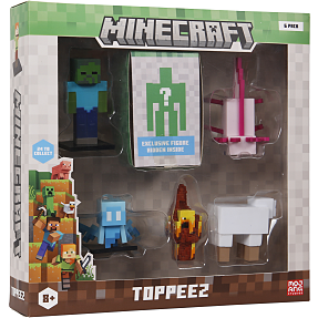 Minecraft 3D figur 6 stk.
