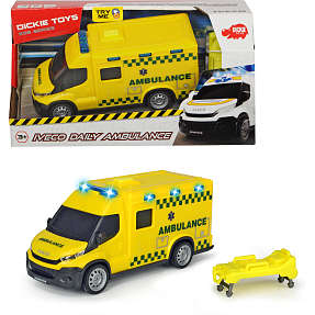 Iveco ambulance med lys og lyd - 18 cm