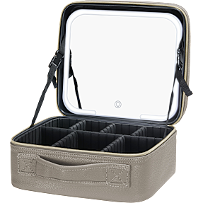 Essential makeuptaske m. LED spejl