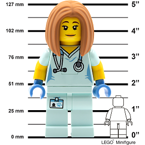 LEGO ICONIC, NURSE 300% LYS M/LED