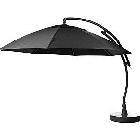Easy Sun parasol med sort base - antracit