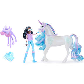 Unicorn academy Layla & Glacier dukke og hest
