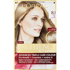 Permanent hårfarve 8.1 Light Ash Blonde m. pro-keratin, ceramid og kollagen