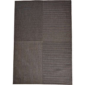 Design tæppe, style no. 113 - sort/grå