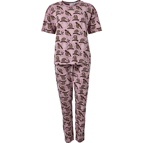VRS dame pyjamas str. L - lyserød