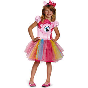 My Little Pony Pinkie Pie Prestige udklædningskjole - str. 5-6 år