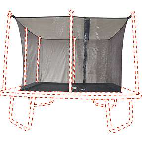 Sikkerhedsnet til trampolin Extreme 336x336