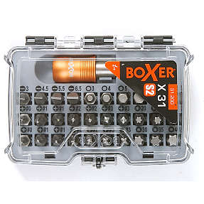 Boxer bitssæt 31 dele - s2 stål