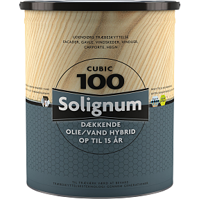 Solignum Cubic 100 dækkende træbeskyttelse 5 liter - hvid
