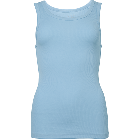VRS dame rib tanktop str. L - lyseblå