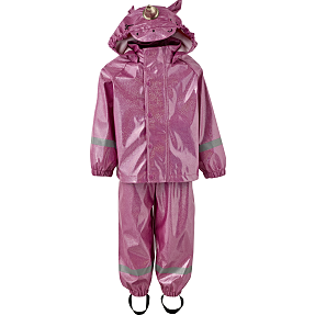 Basecamp børne regnsæt str. 104 - pink