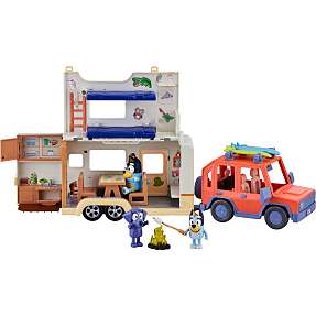 Bluey legesæt - bil og campingvogn
