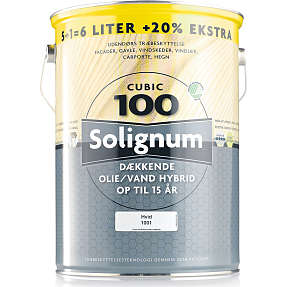 Solignum Cubic 100 dækkende træbeskyttelse 6 liter - antracit
