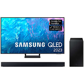 Samsung QLED TV TQ65Q70C + HW-C440 soundbar | på