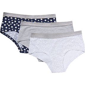 VRS teen 3-pak hipster str. 134/140 - multifarvet