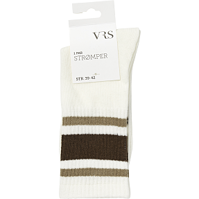 VRS dame tennisstrømper str. 39/42 - råhvid