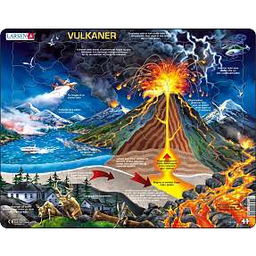 Larsen, Maxi vulkaner puslespil - 70 brikker