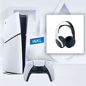 PS5 Digital Slim Edition inkl. PS5 Pulse 3D trådløs headset - hvid