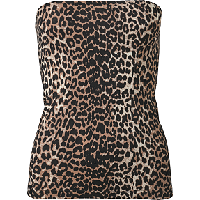 VRS dame tube top str. 2XL - brun