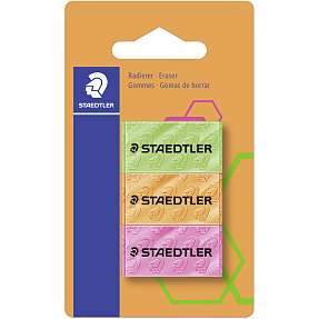 Staedtler viskelæder 3-pak - neonfarver