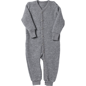 808 baby uld heldragt str. 50 - grå