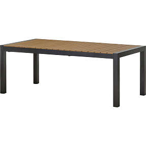 Canberra udtræksbord 100x 205/275 cm. Teak look